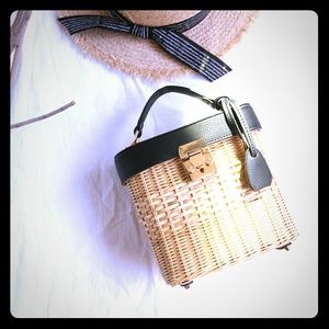 Handbag Rattan Shoulder Bag